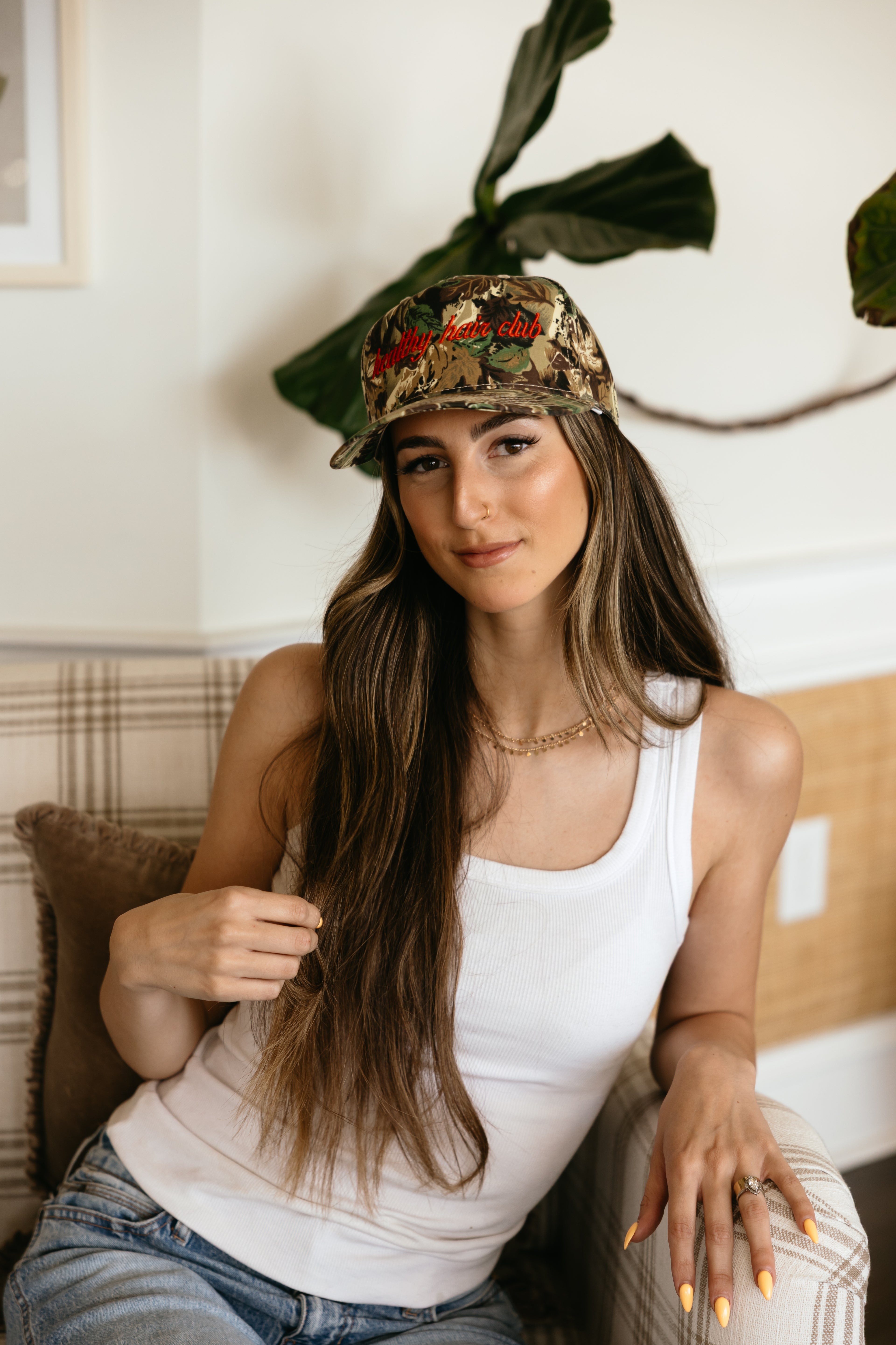 Healthy Hair Club Camo Trucker