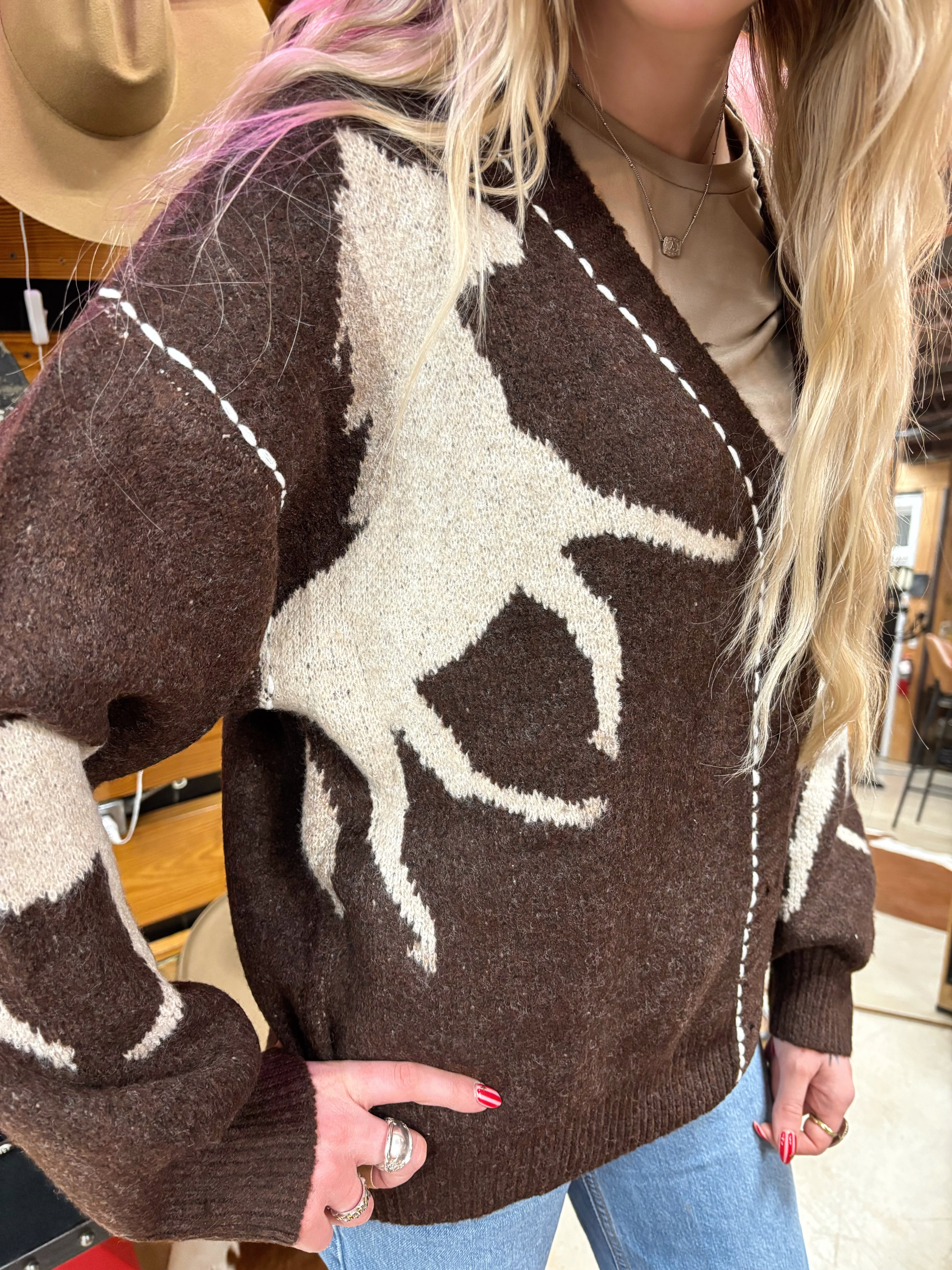 Horse Cozy Cardigan