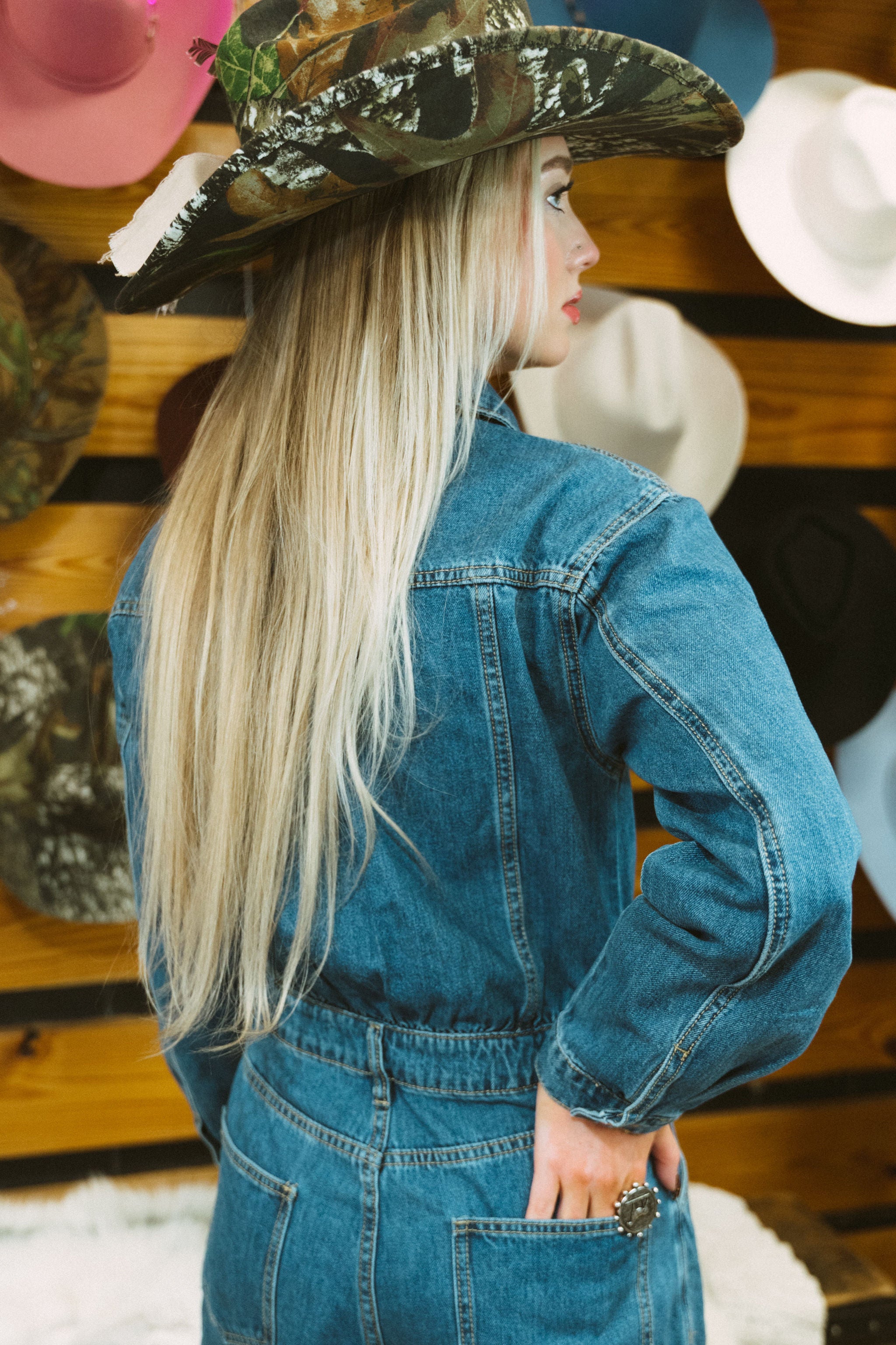 High Noon Denim Jumpsuit